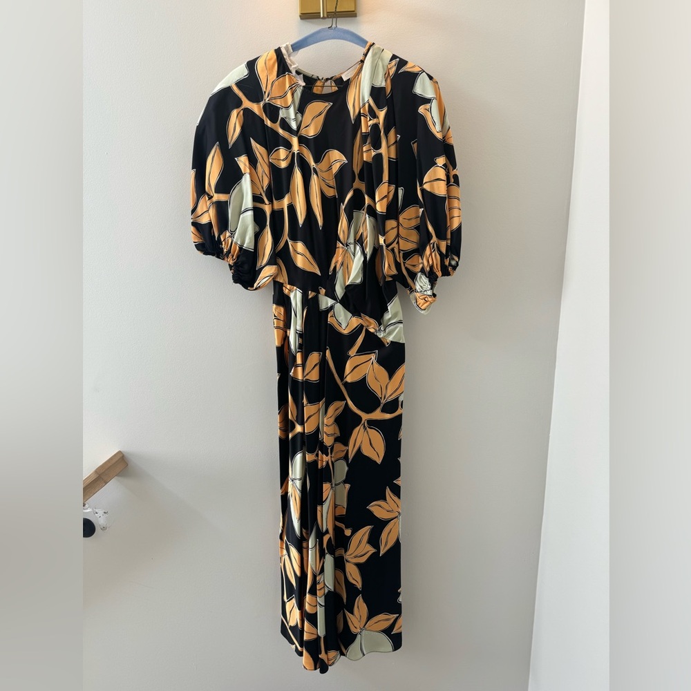Stine Goya black midi dress
